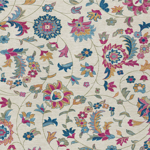 Homeroots 3' Floral Artichoke Green And Gray Area Rug For Indoor Outdoor Spaces - Washable & Stain Resistant 9' X 12' Polyester 597828