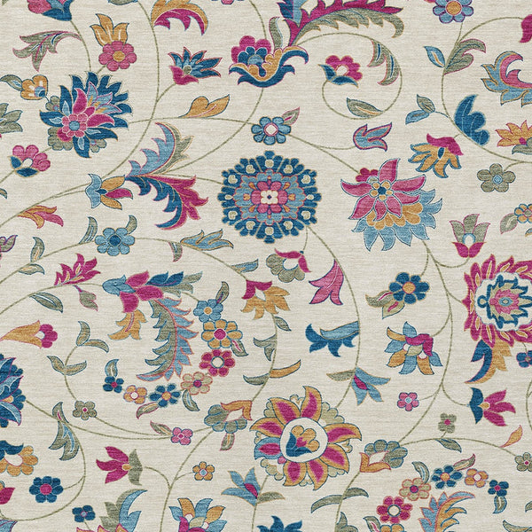 Homeroots 3' Floral Artichoke Green And Gray Area Rug For Indoor Outdoor Spaces - Washable & Stain Resistant 10' X 14' Polyester 597829