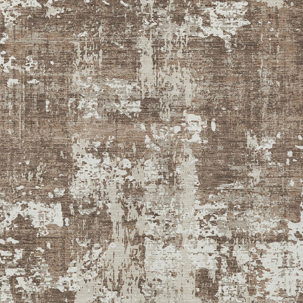 Homeroots 3' Black And Gray Abstract Washable Area Rug - Versatile Indoor Outdoor Design For Any Space 3' X 5' Polyester 597938