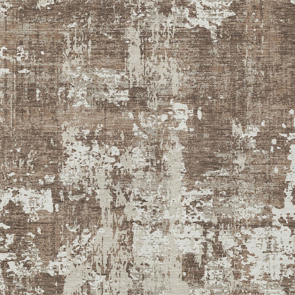 Homeroots 3' Black And Gray Abstract Washable Area Rug - Versatile Indoor Outdoor Design For Any Space 10' X 14' Polyester 597943