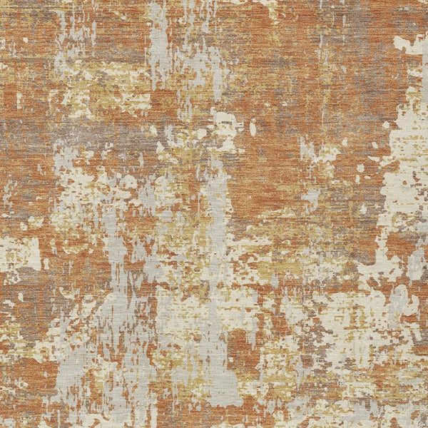 Homeroots 3' Black And Gray Abstract Washable Area Rug - Versatile Indoor Outdoor Design For Any Space 5' X 8' Polyester 597951