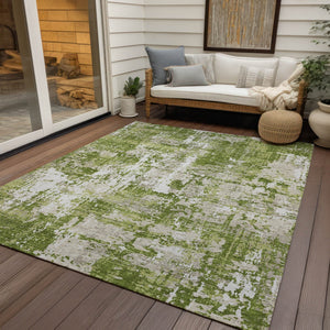 Homeroots 3' Black And Gray Abstract Washable Area Rug - Versatile Indoor Outdoor Design For Any Space 8' X 10' Polyester 597959