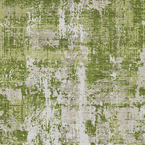 Homeroots 3' Black And Gray Abstract Washable Area Rug - Versatile Indoor Outdoor Design For Any Space 9' X 12' Polyester 597960