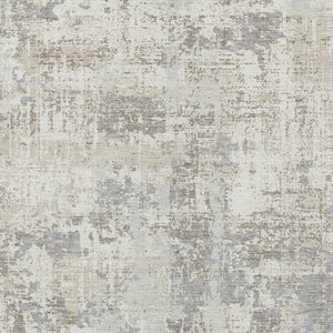 Homeroots 3' Black And Gray Abstract Washable Area Rug - Versatile Indoor Outdoor Design For Any Space 9' X 12' Polyester 597978