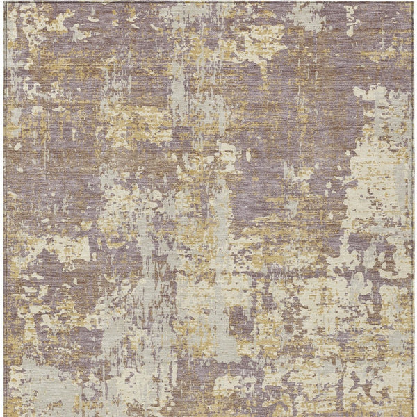 Homeroots 3' Black And Gray Abstract Washable Area Rug - Versatile Indoor Outdoor Design For Any Space 9' X 12' Polyester 597984