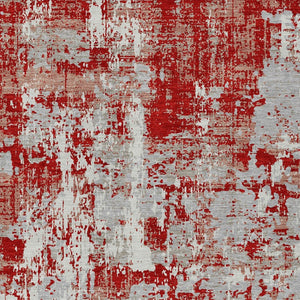 Homeroots 3' Black And Gray Abstract Washable Area Rug - Versatile Indoor Outdoor Design For Any Space 5' X 8' Polyester 597993