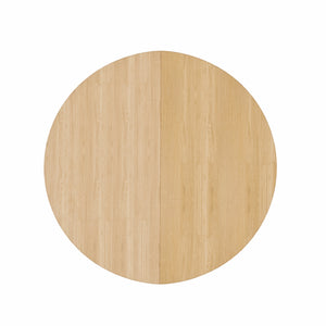 Alpine Furniture Carter Round Extension Dining Table: Elegant Design For Versatile Dining Experiences And Style Natural Rubberwood Solids & Oak Veneer 5979nat-25-alpine