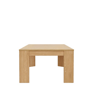 Alpine Furniture Carter Rectangular Coffee Table - Sleek Design For Modern Living Rooms, Easy Assembly And Elegance Natural Rubberwood Solids & Oak Veneer 5979nat-61-alpine