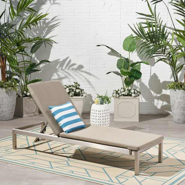 English Elm Christopher Knight Home® - CAPE Khaki Lounge Cushion Set — Water-Resistant Fabric, Removable Zipper Covers, Ties, 77.5"x25.2" 57592.00CUSH