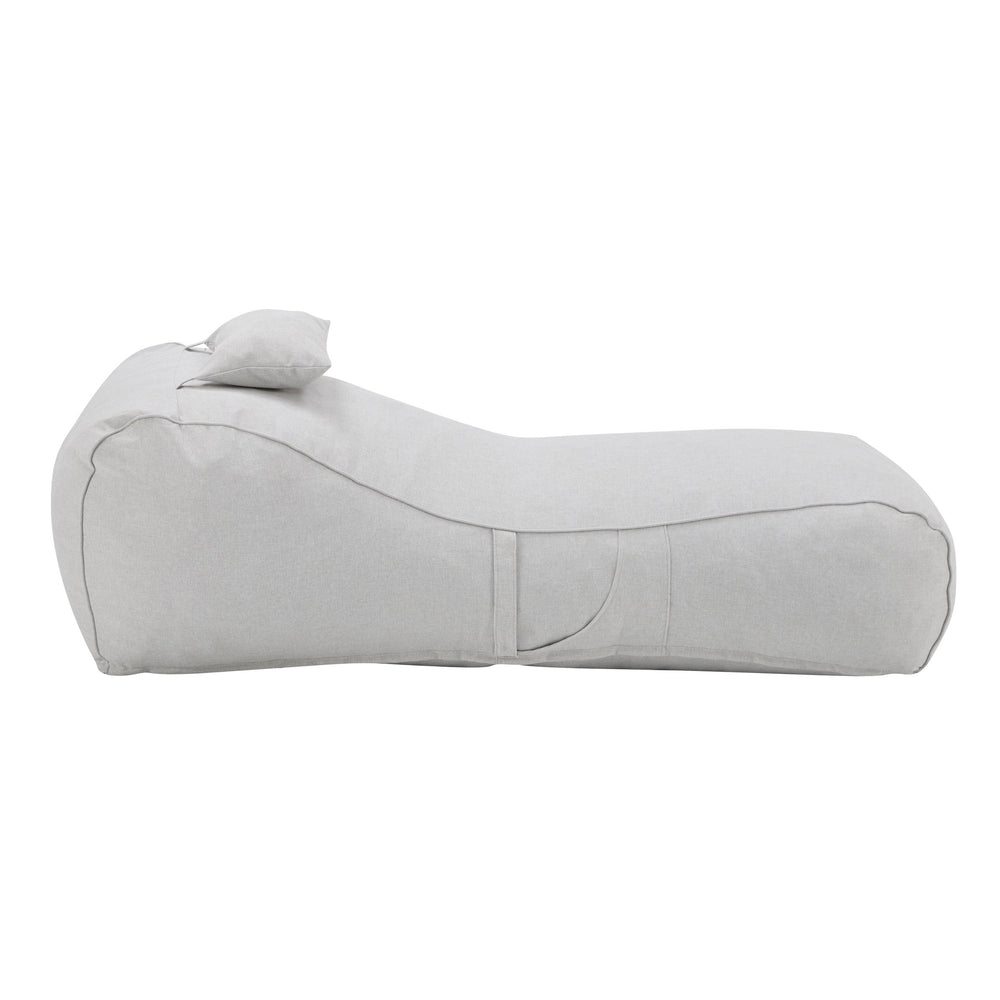 English Elm Christopher Knight Home® - Lemoore Outdoor Bean Bag Lounge Chair For Ultimate Comfort - Weather-Resistant, Light Gray Design N775P265563G