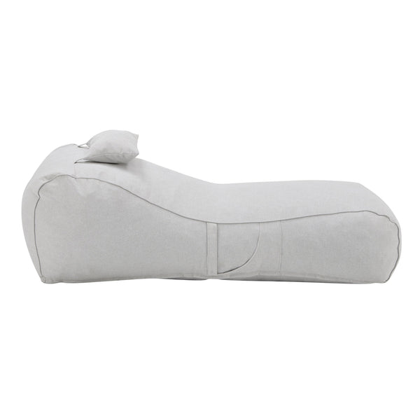 English Elm Christopher Knight Home® - Lemoore Outdoor Bean Bag Lounge Chair For Ultimate Comfort - Weather-Resistant, Light Gray Design N775P265563G