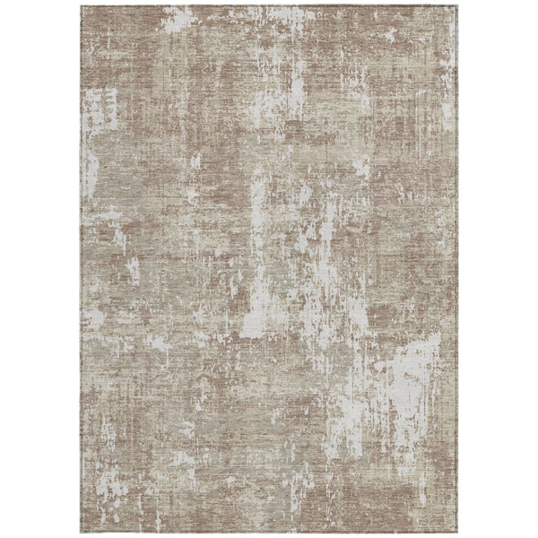 Homeroots 3' Black And Gray Abstract Washable Area Rug - Versatile Indoor Outdoor Design For Any Space 3' X 5' Polyester 598004