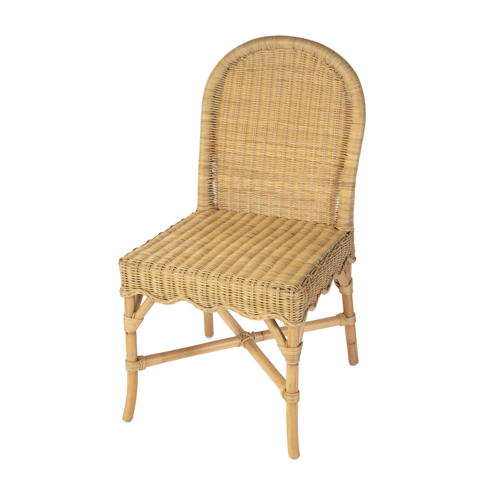 Butler Specialty Butler Flora Rattan Dining Side Chair - 18.5" Seat Height, Coastal Charm For Relaxed Dining Spaces Natural Rattan 5980404-butler