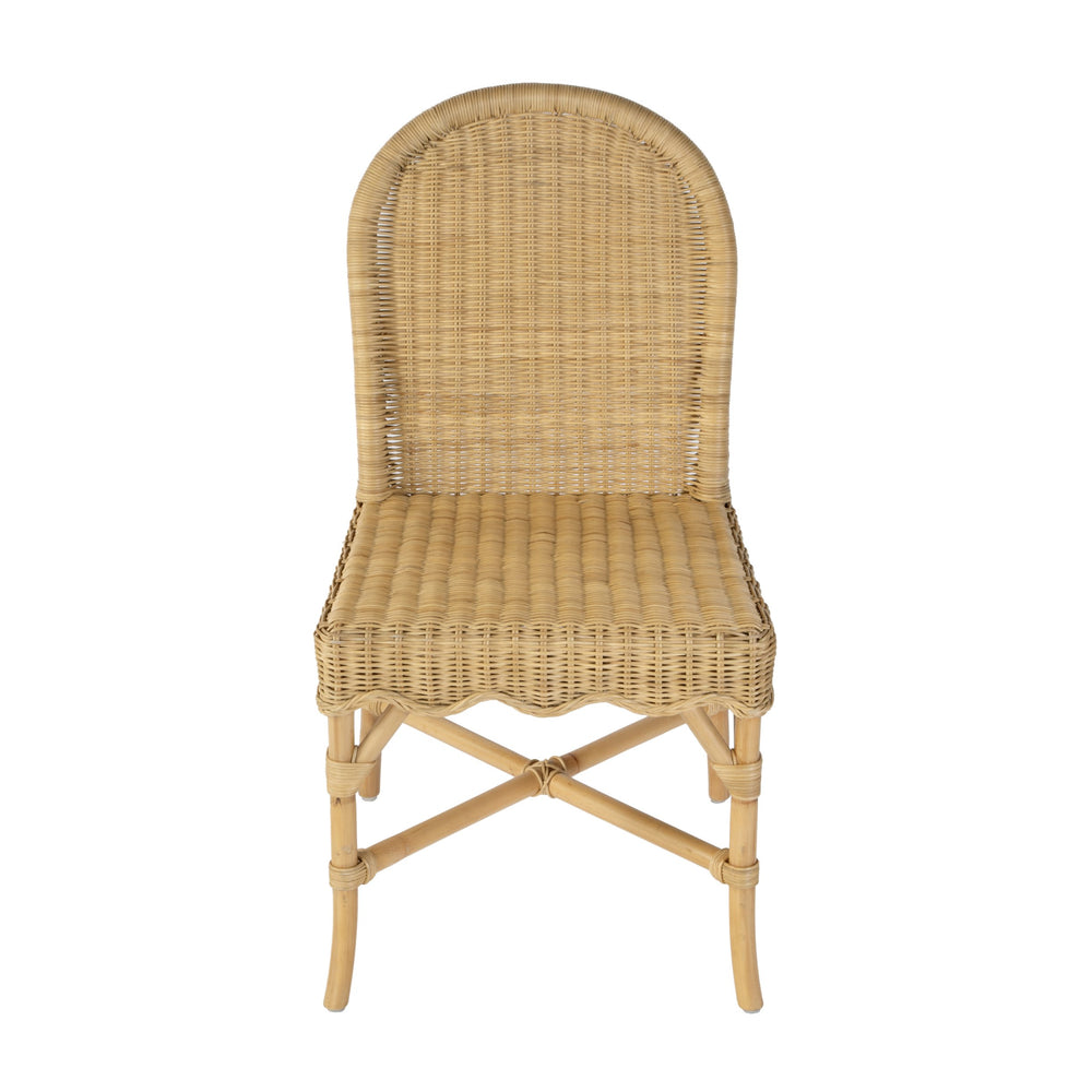 Butler Specialty Butler Flora Rattan Dining Side Chair - 18.5" Seat Height, Coastal Charm For Relaxed Dining Spaces Natural Rattan 5980404-butler