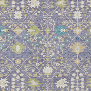 Homeroots 3' Artichoke Green Gray Ivory Oriental Washable Area Rug For Indoor And Outdoor Spaces, Durable Design 5' X 8' Polyester 598059