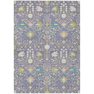 HomeRoots 9' X 12' Timeless Lavender Blue & Green Oriental Area Rug – Durable, Washable, Indoor/Outdoor Style! 598062