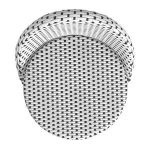 Butler Specialty Butler Inez Rattan Low Back Counter Stool - Coastal Charm & Comfort For Your Kitchen Or Bar Black Rattan,Polyurethane Synthetic (Pe) Rattan 5981295-butler