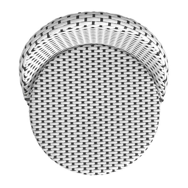 Butler Specialty Butler Inez Rattan Low Back Counter Stool - Coastal Charm & Comfort For Your Kitchen Or Bar Black Rattan,Polyurethane Synthetic (Pe) Rattan 5981295-butler