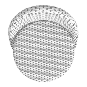 Butler Specialty Butler Inez Rattan Low Back Counter Stool - Coastal Charm & Comfort For Your Kitchen Or Bar Gray Rattan,Polyurethane Synthetic (Pe) Rattan 5981329-butler