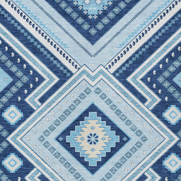 Homeroots 3' Beige Gray Ivory Tribal Washable Area Rug For Indoor Outdoor Use - Durable And Stylish Design 9' X 12' Polyester 598140