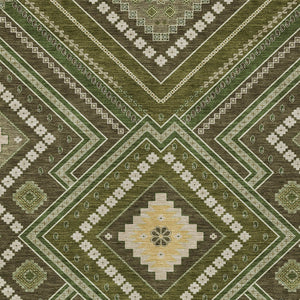 Homeroots 3' Beige Gray Ivory Tribal Washable Area Rug For Indoor Outdoor Use - Durable And Stylish Design 9' X 12' Polyester 598146