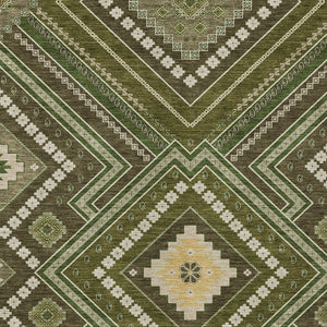 Homeroots 3' Beige Gray Ivory Tribal Washable Area Rug For Indoor Outdoor Use - Durable And Stylish Design 10' X 14' Polyester 598147