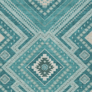 Homeroots 3' Beige Gray Ivory Tribal Washable Area Rug For Indoor Outdoor Use - Durable And Stylish Design 3' X 5' Polyester 598154