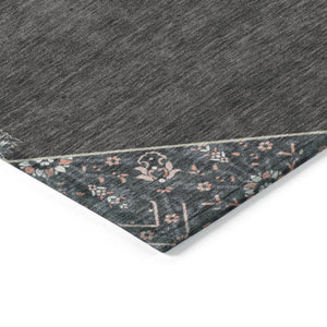 Homeroots 3' Artichoke Green Beige Ivory Oriental Washable Area Rug For Indoor Outdoor Spaces, Durable Design 9' X 12' Polyester 598188