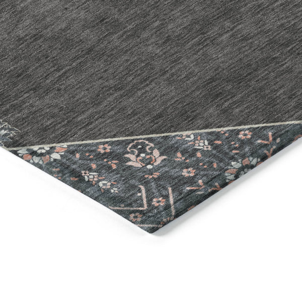 Homeroots 3' Artichoke Green Beige Ivory Oriental Washable Area Rug For Indoor Outdoor Spaces, Durable Design 9' X 12' Polyester 598188