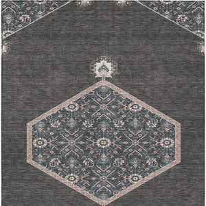 Homeroots 3' Artichoke Green Beige Ivory Oriental Washable Area Rug For Indoor Outdoor Spaces, Durable Design 10' X 14' Polyester 598189