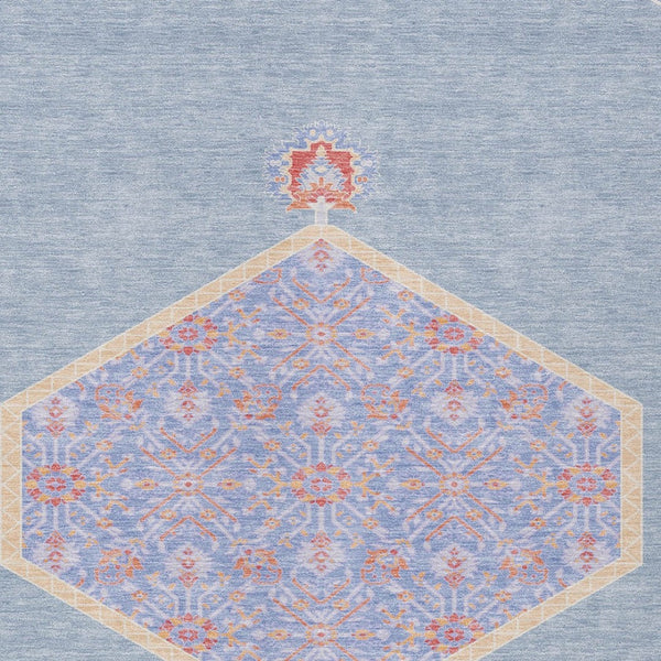 Homeroots 3' Artichoke Green Beige Ivory Oriental Washable Area Rug For Indoor Outdoor Spaces, Durable Design 8' X 10' Polyester 598193