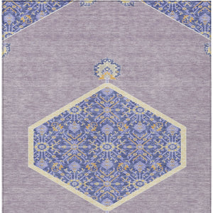 Homeroots 3' Artichoke Green Beige Ivory Oriental Washable Area Rug For Indoor Outdoor Spaces, Durable Design 3' X 5' Polyester 598208