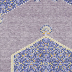 Homeroots 3' Artichoke Green Beige Ivory Oriental Washable Area Rug For Indoor Outdoor Spaces, Durable Design 3' X 5' Polyester 598208