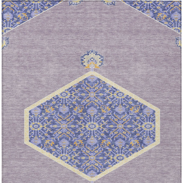 Homeroots 3' Artichoke Green Beige Ivory Oriental Washable Area Rug For Indoor Outdoor Spaces, Durable Design 5' X 8' Polyester 598209