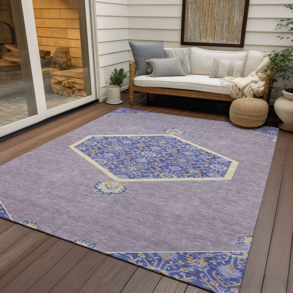 Homeroots 3' Artichoke Green Beige Ivory Oriental Washable Area Rug For Indoor Outdoor Spaces, Durable Design 8' X 10' Polyester 598211