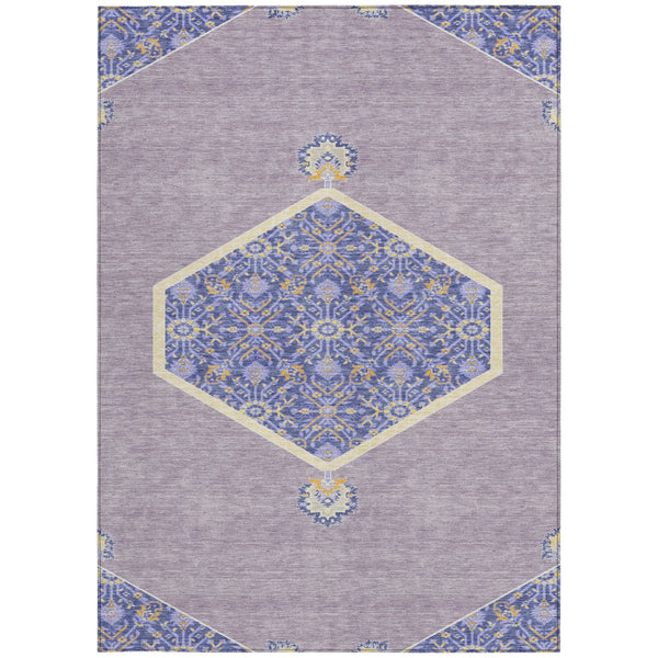 Homeroots 3' Artichoke Green Beige Ivory Oriental Washable Area Rug For Indoor Outdoor Spaces, Durable Design 9' X 12' Polyester 598212