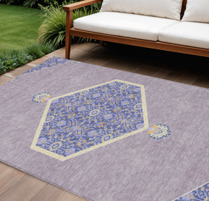 Homeroots 3' Artichoke Green Beige Ivory Oriental Washable Area Rug For Indoor Outdoor Spaces, Durable Design 10' X 14' Polyester 598213