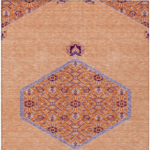 Homeroots 3' Artichoke Green Beige Ivory Oriental Washable Area Rug For Indoor Outdoor Spaces, Durable Design 10' X 14' Polyester 598225