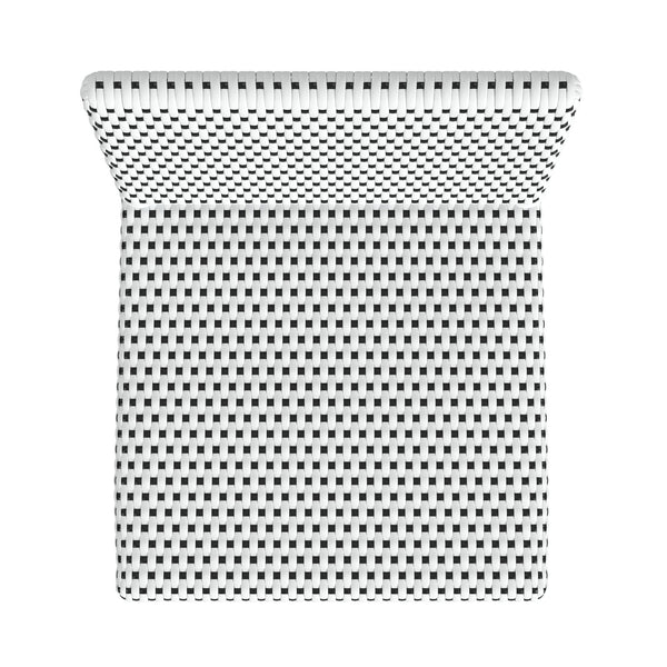 Butler Specialty Butler Amalfi Outdoor Counter Stool - Stylish, Lightweight Design For Elegant Patio Comfort And Versatility Black And White Aluminum,Pu 5982434-butler