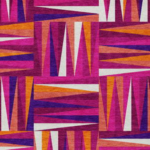 Homeroots 3' Stylish Geometric Beige Gray Ivory Washable Area Rug For Indoor And Outdoor Spaces, Durable Design 5' X 8' Polyester 598257