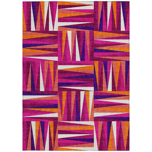 Homeroots 3' Stylish Geometric Beige Gray Ivory Washable Area Rug For Indoor And Outdoor Spaces, Durable Design 9' X 12' Polyester 598260