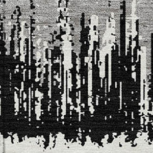 Homeroots 3' Striped Artichoke Green Beige Ivory Washable Area Rug For Indoor Outdoor Spaces, Durable Design 5' X 8' Polyester 598317