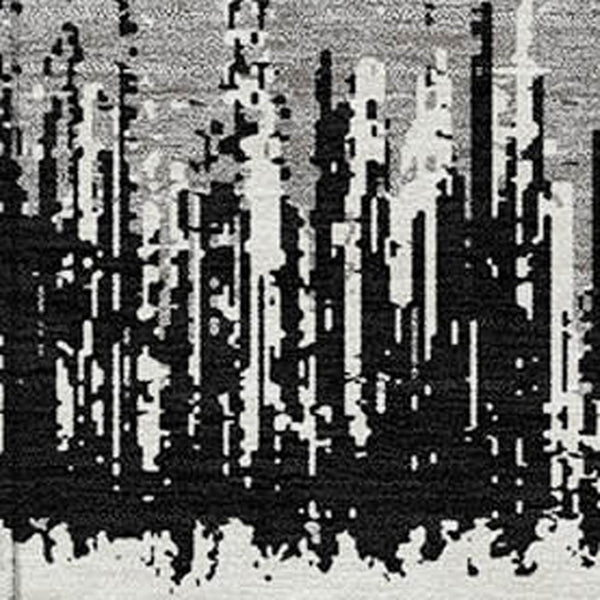 Homeroots 3' Striped Artichoke Green Beige Ivory Washable Area Rug For Indoor Outdoor Spaces, Durable Design 5' X 8' Polyester 598317