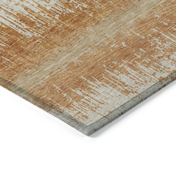 Homeroots 3' Striped Artichoke Green Beige Ivory Washable Area Rug For Indoor Outdoor Spaces, Durable Design 9' X 12' Polyester 598338