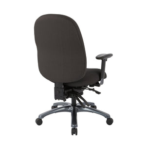 OSP Home Furnishings Multi-function Ergonomic Office Chair with Lumbar Support and Titanium Base High 8511-295