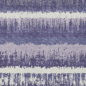 Homeroots 3' Striped Artichoke Green Beige Ivory Washable Area Rug For Indoor Outdoor Spaces, Durable Design 10' X 14' Polyester 598381