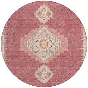 Homeroots 3' Black Gold And Gray Oriental Rug - Stylish Washable Indoor Outdoor Area Rug For Any Space 8' Round Polyester 598390