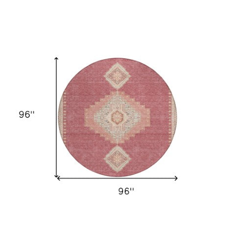 Homeroots 3' Black Gold And Gray Oriental Rug - Stylish Washable Indoor Outdoor Area Rug For Any Space 8' Round Polyester 598390