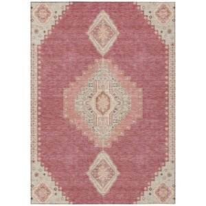HomeRoots 9' X 12' Blush Gray Beige Oriental Indoor Outdoor Area Rug - Stylish, Washable, Durable & Versatile! 598392