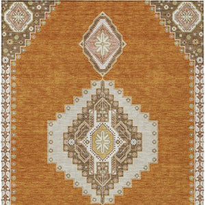 Homeroots 3' Black Gold And Gray Oriental Rug - Stylish Washable Indoor Outdoor Area Rug For Any Space 3' X 5' Polyester 598394